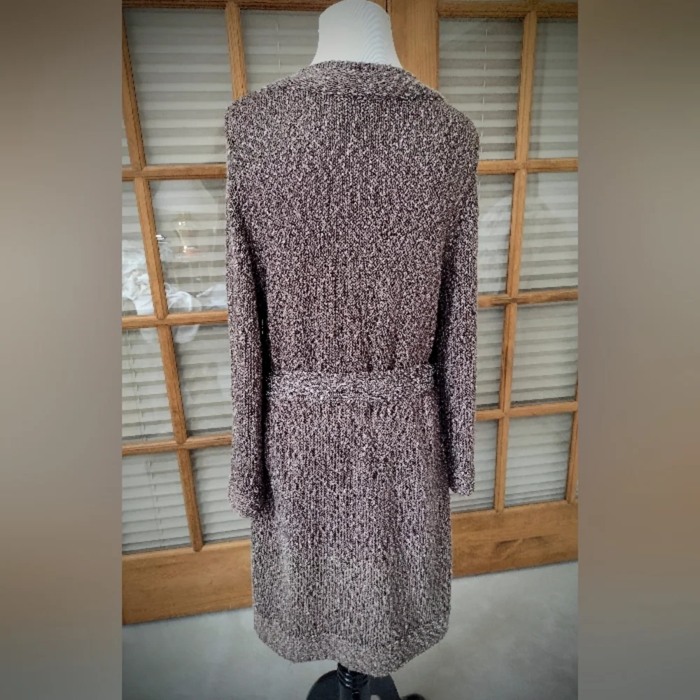 EUC Nordstrom Classiques Entier Belted Cardigan Duster, Heathered Brown, Large - Picture 7 of 12